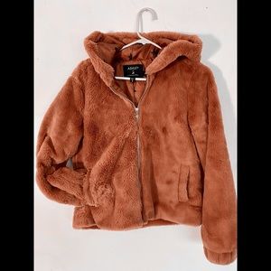 Teddy Faux Fur Hoody
